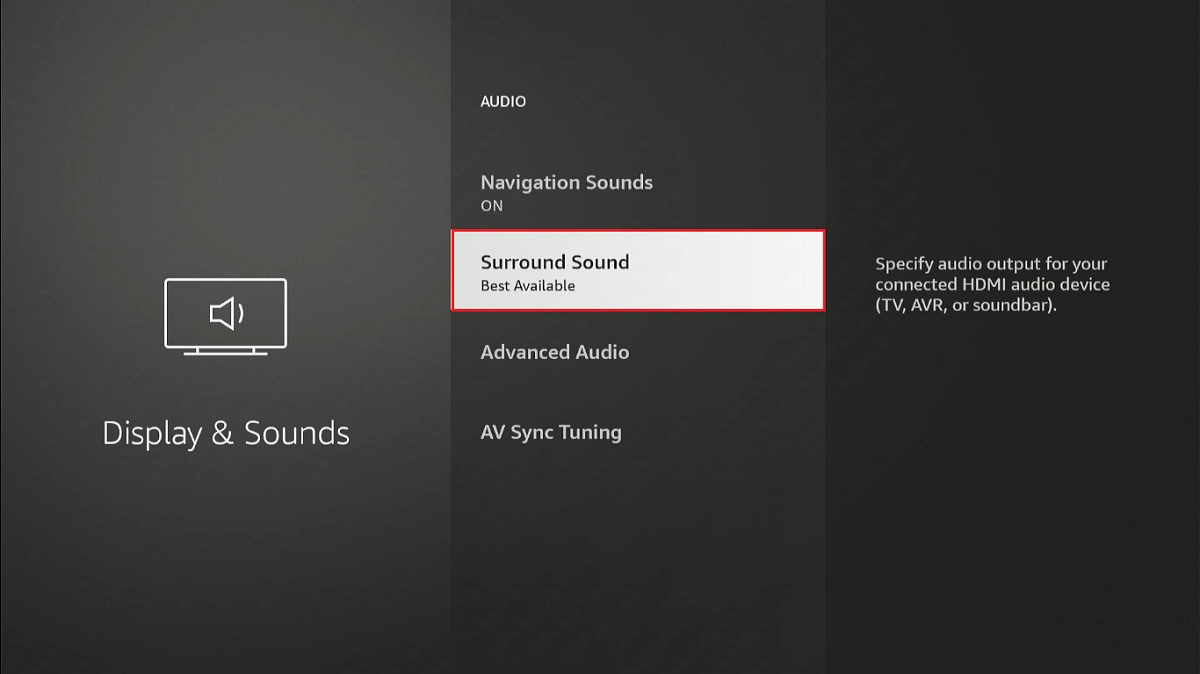 select surround sound