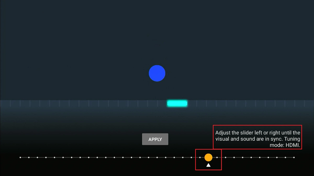 adjust the slider