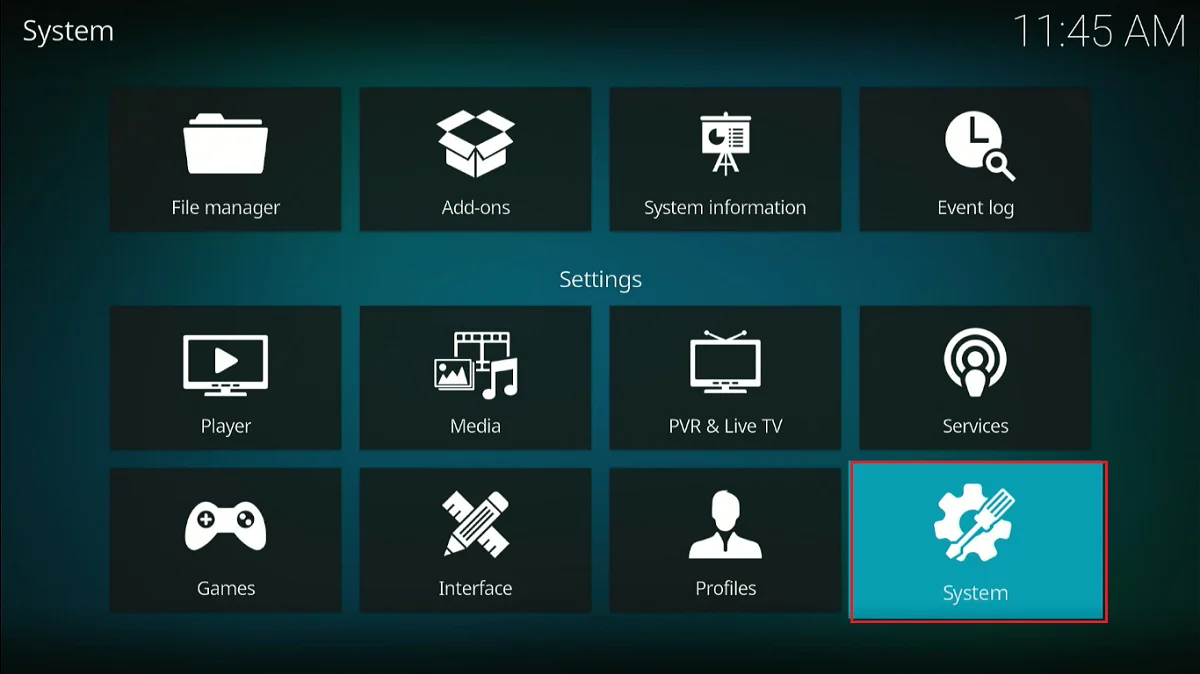 kodi system