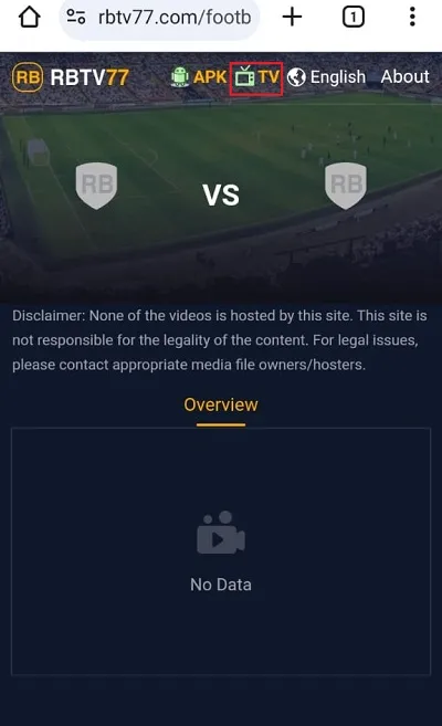 select the tv icon