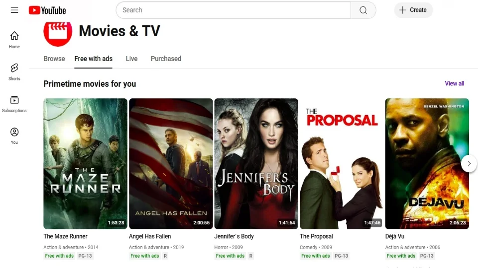 select youtube