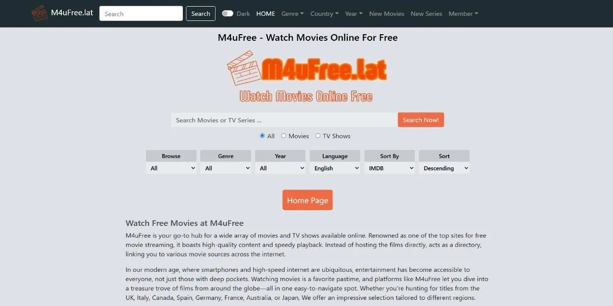 m4ufree homepage