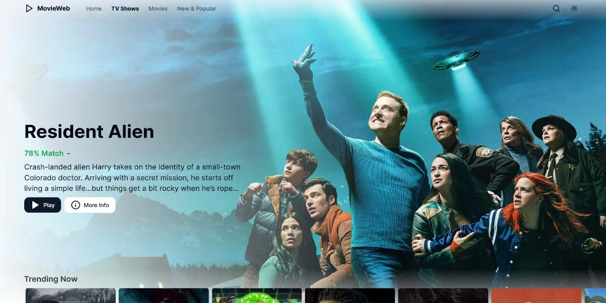movie web home page