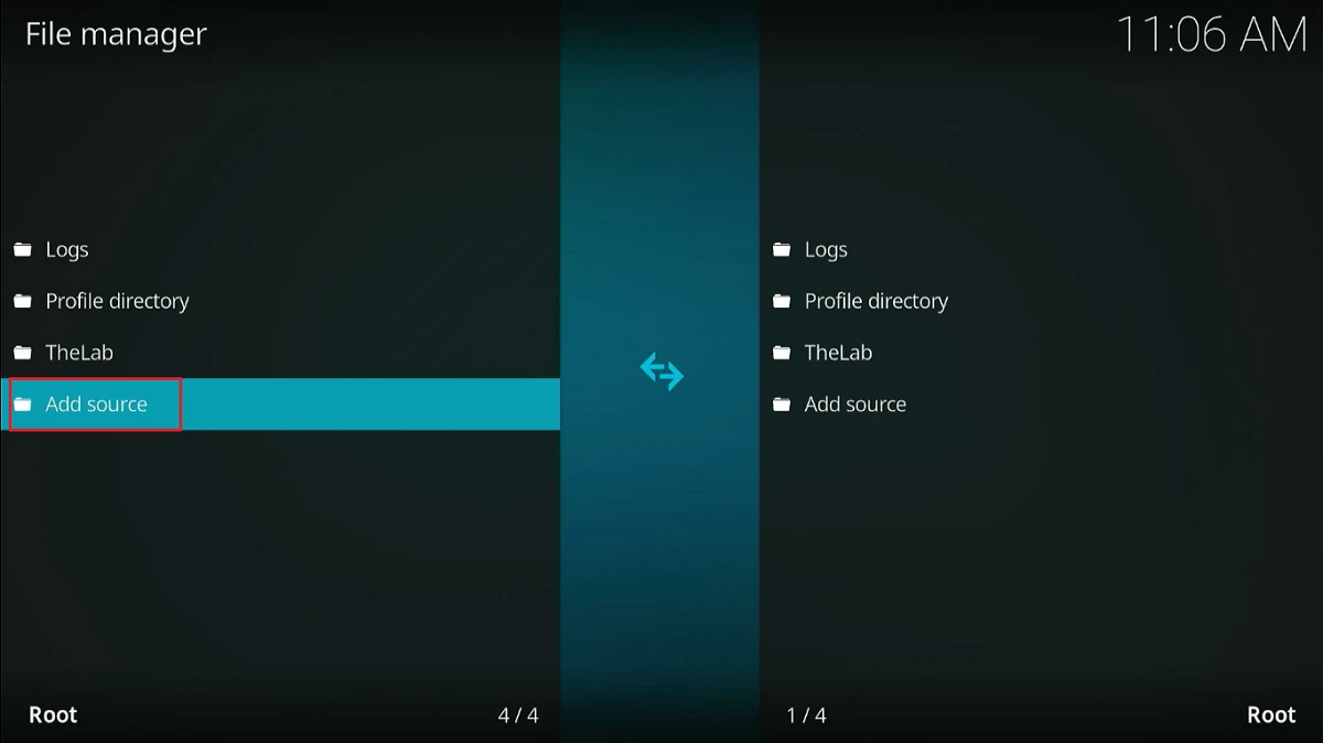 select add source
