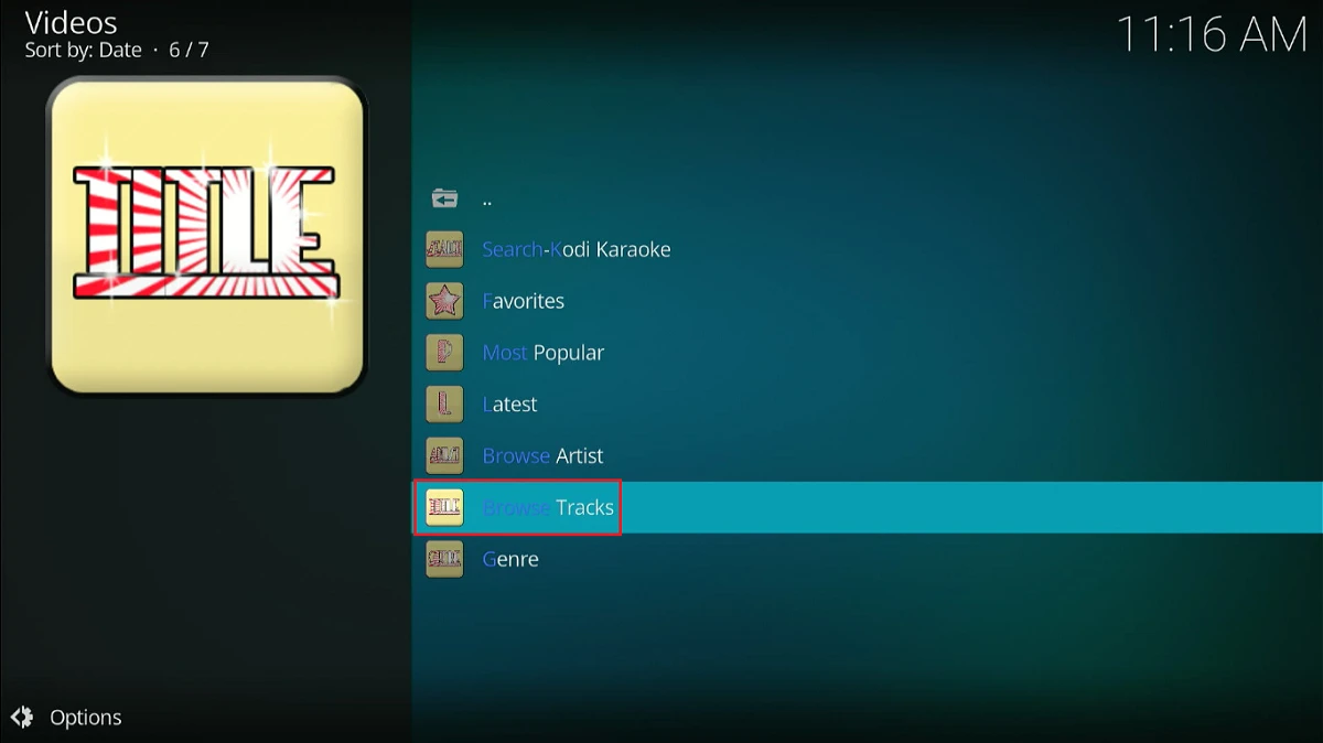 select browse tracks