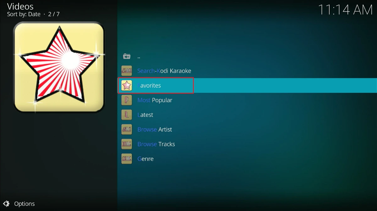 select favourites