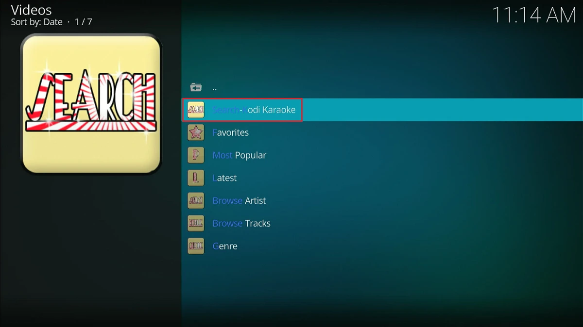search kodi karaoke