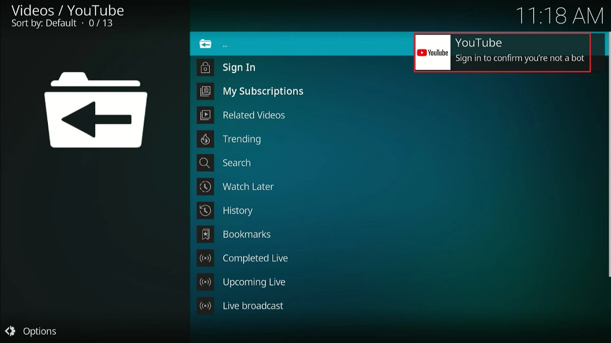 youtube sign in