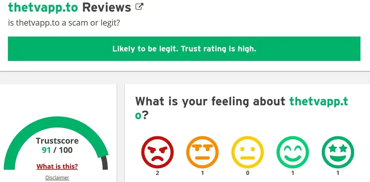 thetvapp scamadviser