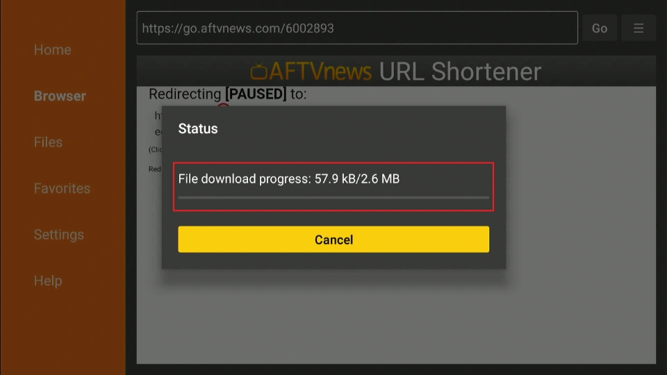 file downloading progress