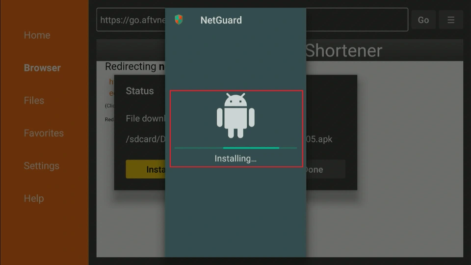 installing app