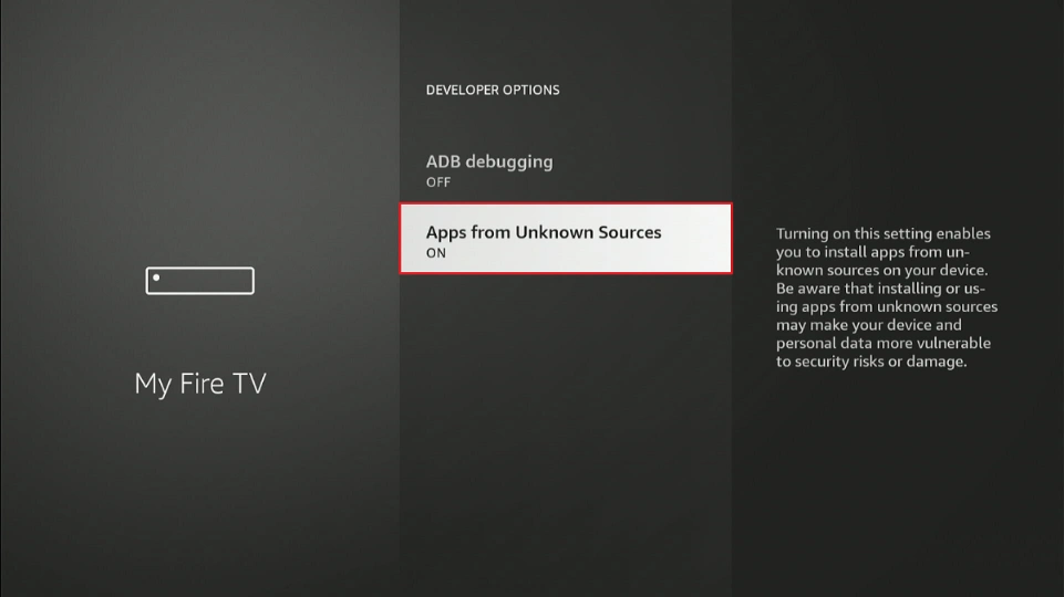 apps from unknown sources