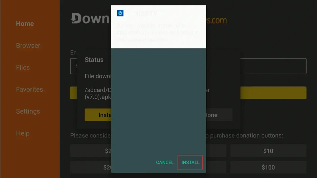 select install
