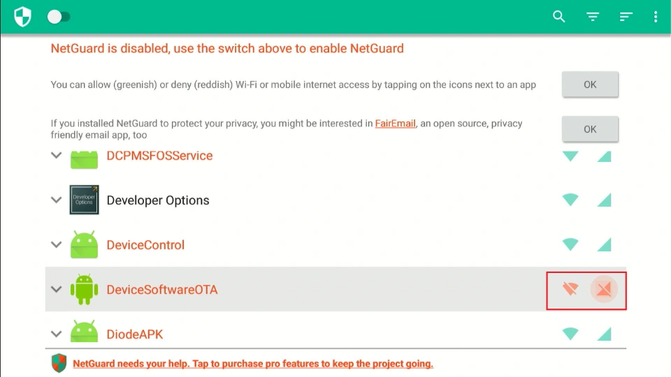 select device software ota