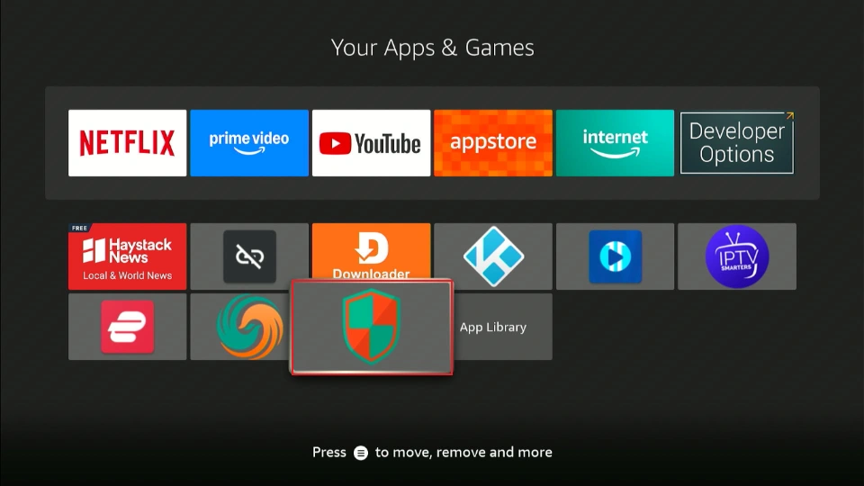 select the app tile