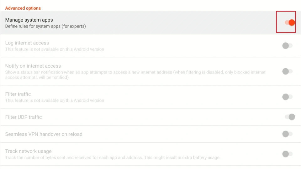 manage system apps
