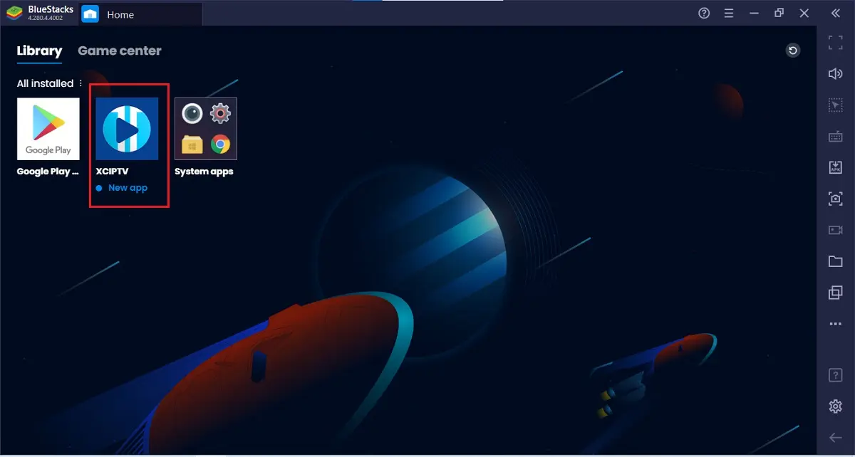 app installed
