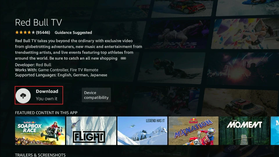 select download