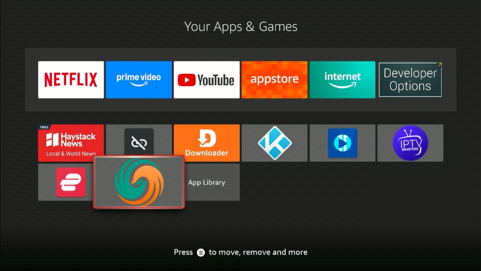 select the app tile