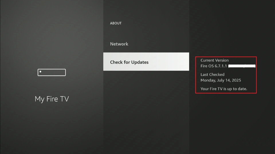 Check the current version