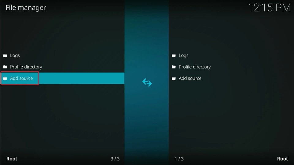 select add source