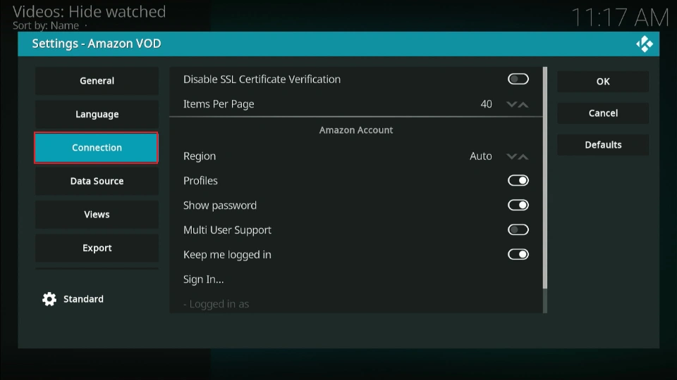 select connection