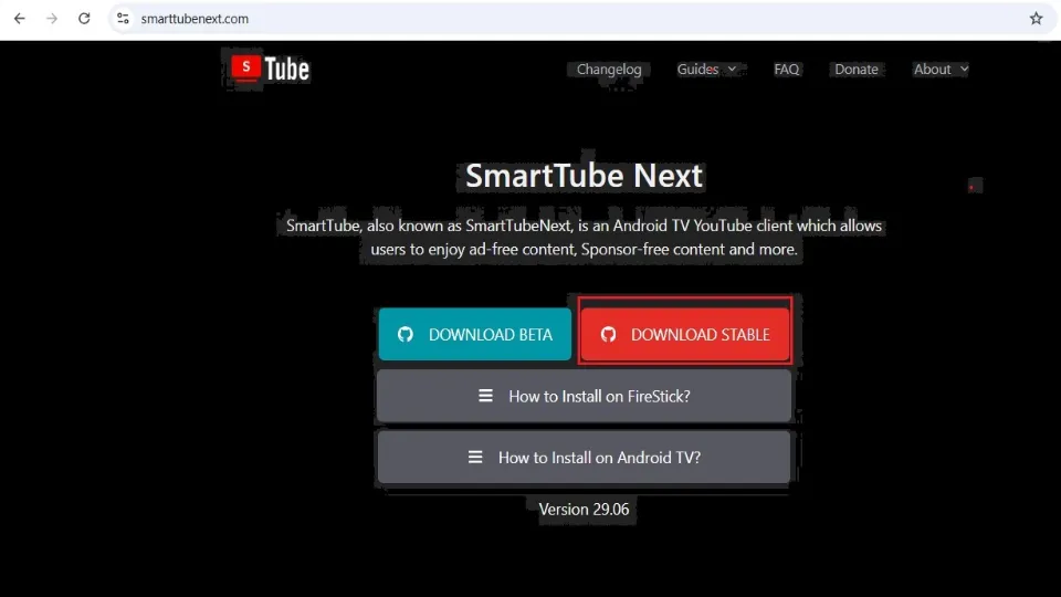 select download stable