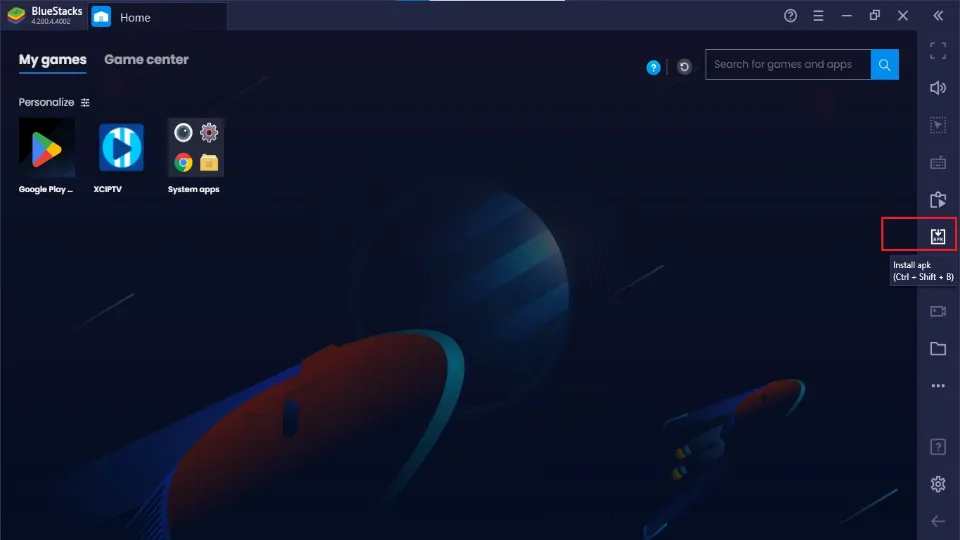 select install apk icon