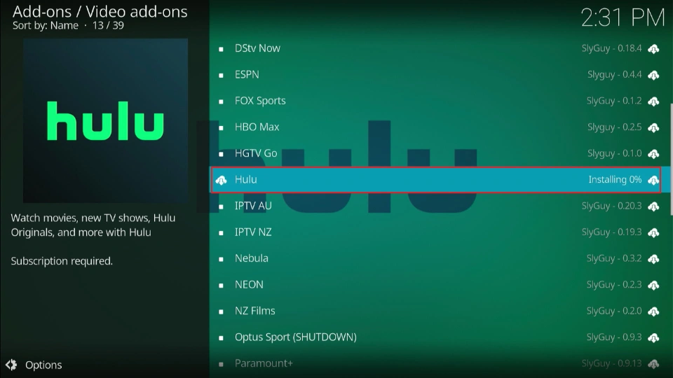 select hulu