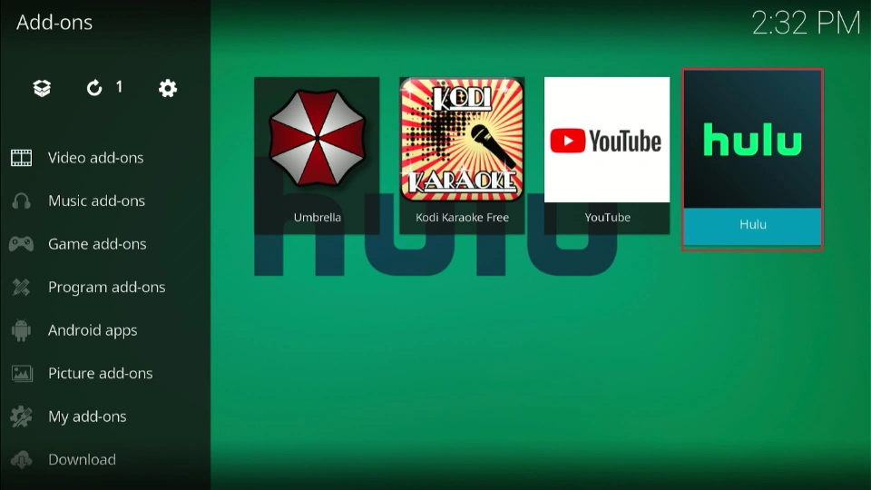 select hulu tile