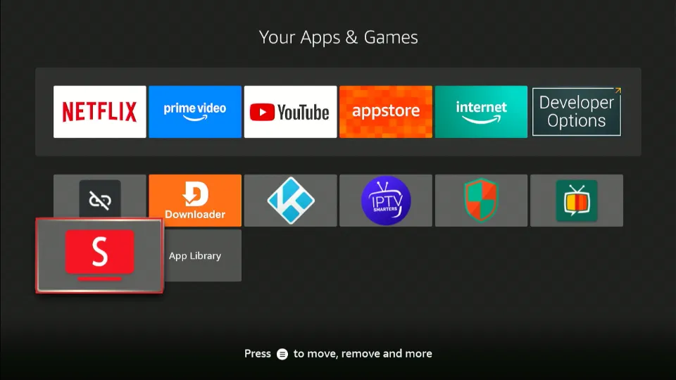 select the app tile
