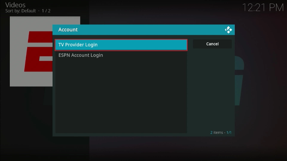 select tv provider login