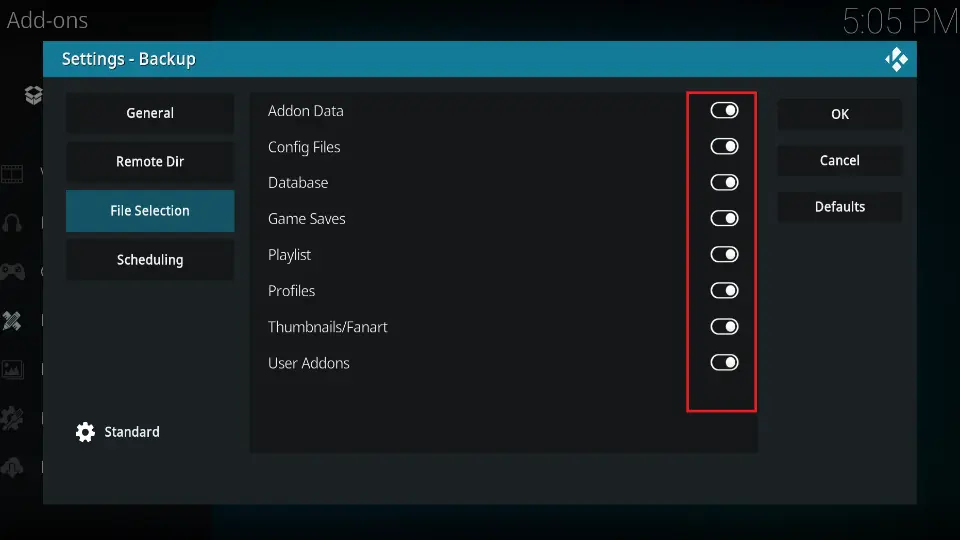 enable all toggle buttons
