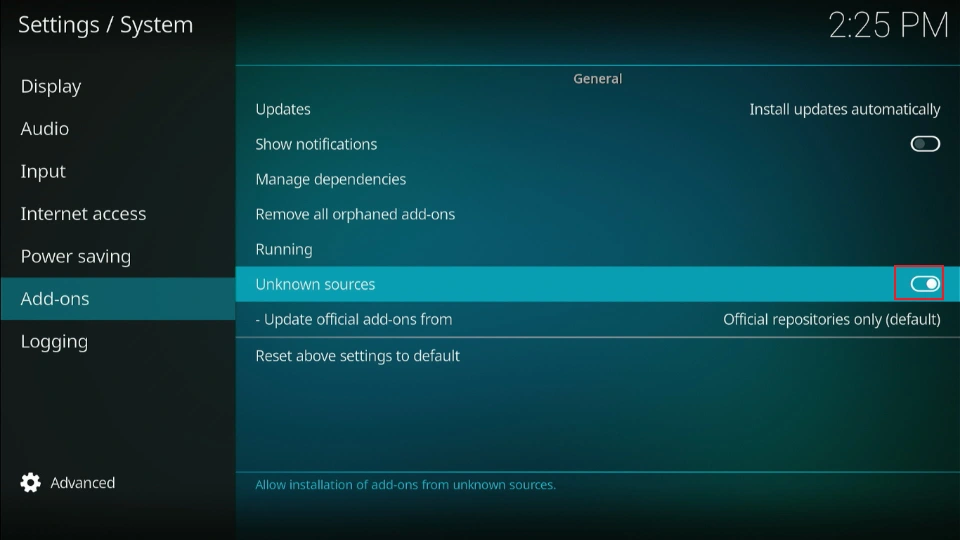 select unknown sources