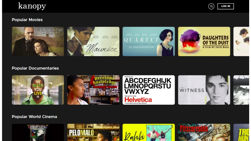 start exploring kanopy website