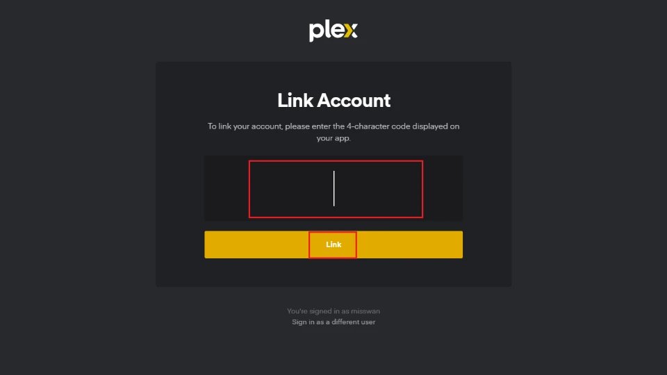 enter the activation code