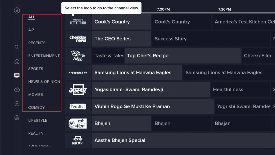 check the categories