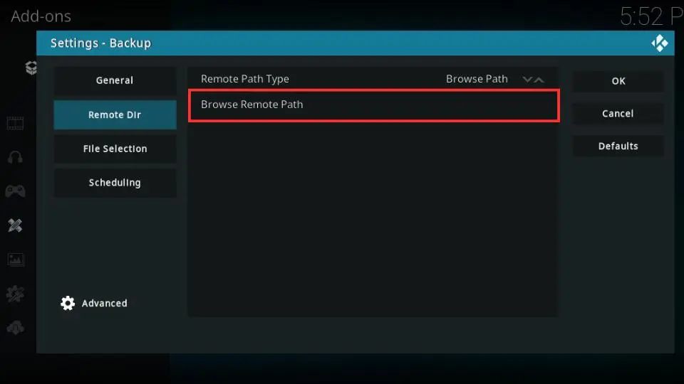 Browse Remote Path