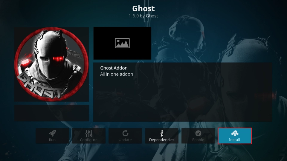 select install ghost