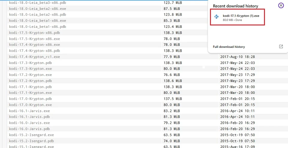 downloading completed