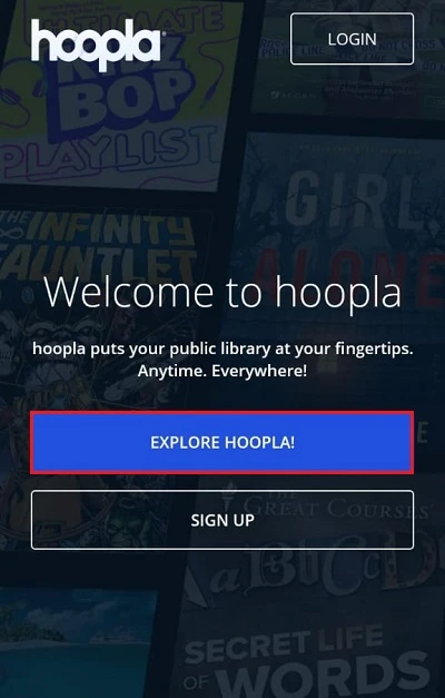 select explore hoopla
