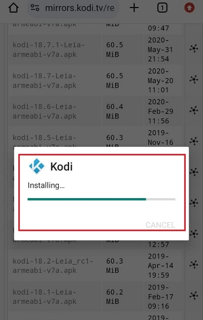 installing kodi