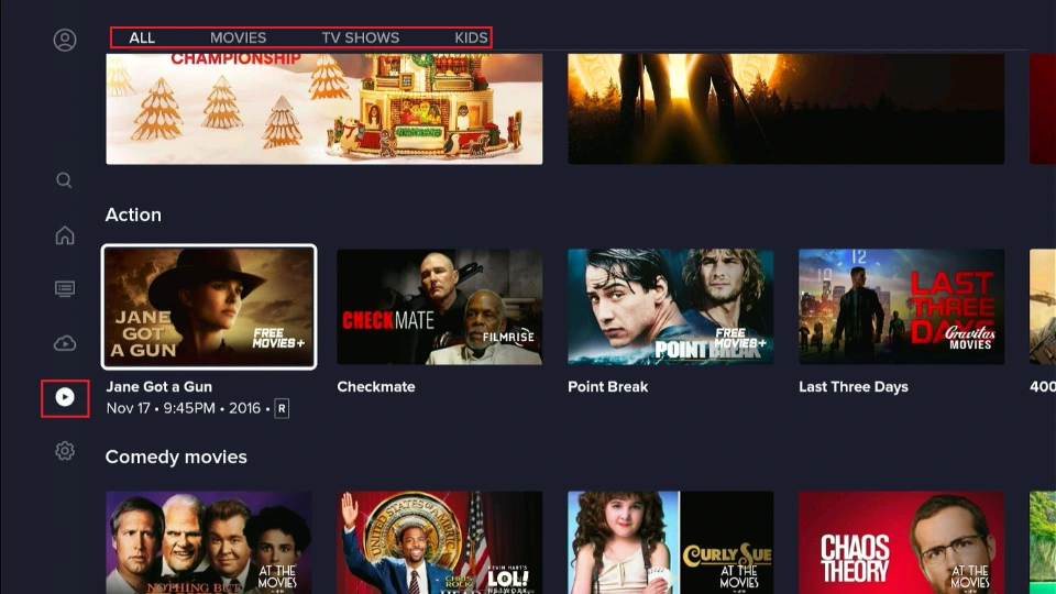 playback subcategories