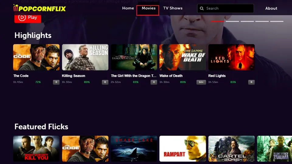 browse the TV titles