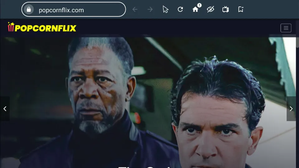 Popcornflix home page