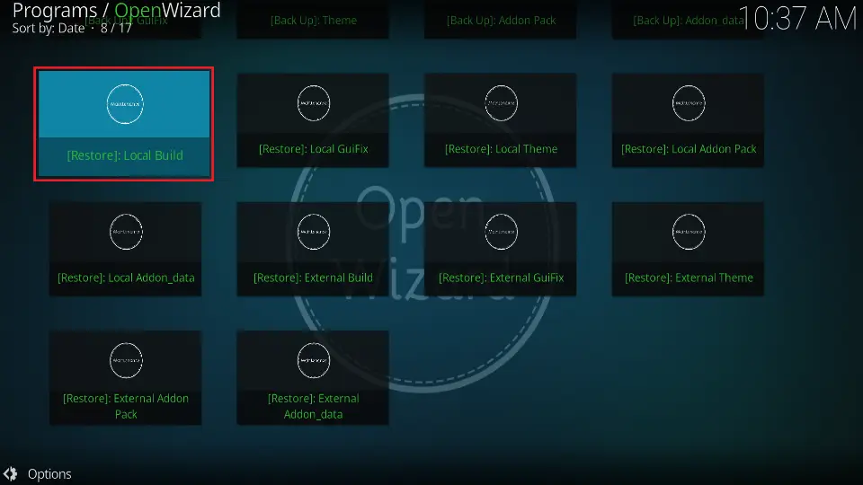 (Restore): Local Build