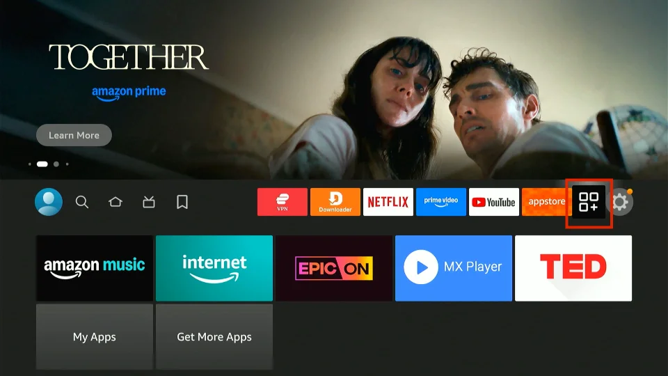 firestick home screen