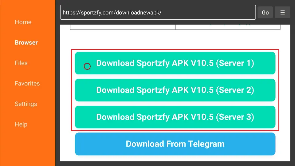 click the download button