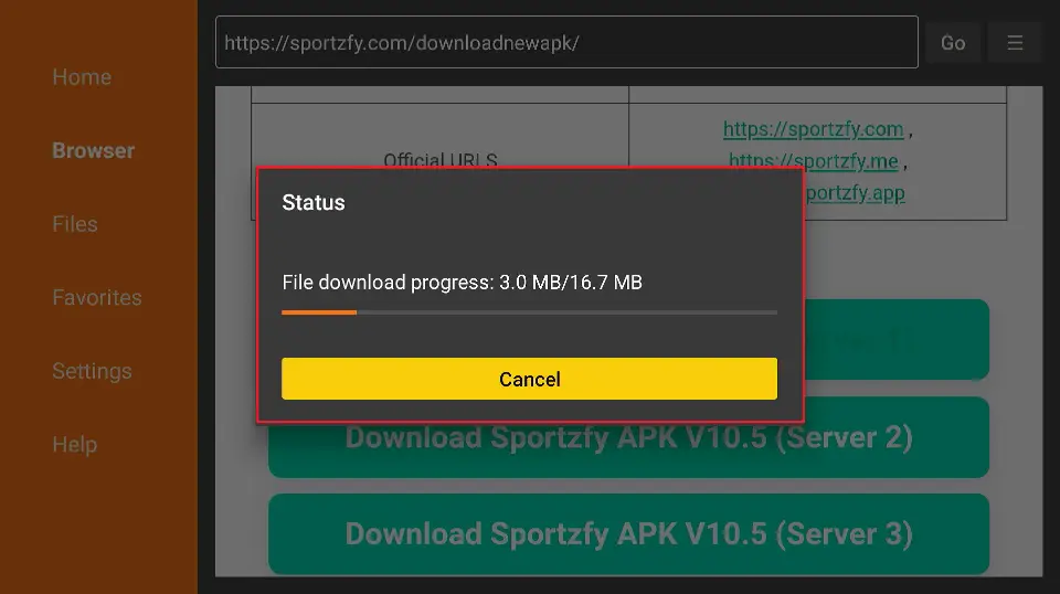 file download progress