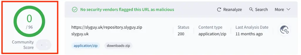 slyguy repo virus scan